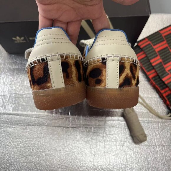 adidas Samba Pony Samba Pony Wales Bonner Leopard Womens Sneakers Brown - Picture 5 of 7